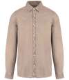 NS502 Native Spirit Washed Long Sleeve Shirt Washed Linen colour image